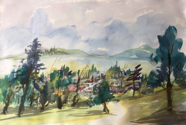 View from El Cerrito Hills by Ling Liao small